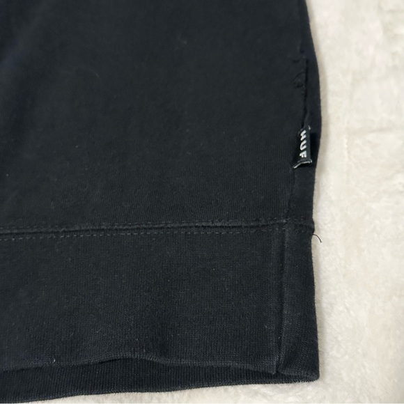 HUF Crewneck Sweatshirt Original Logo Crew in Black XL - Picture 6 of 7